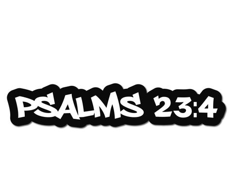 PSALMS 23.4 HELMET DECAL