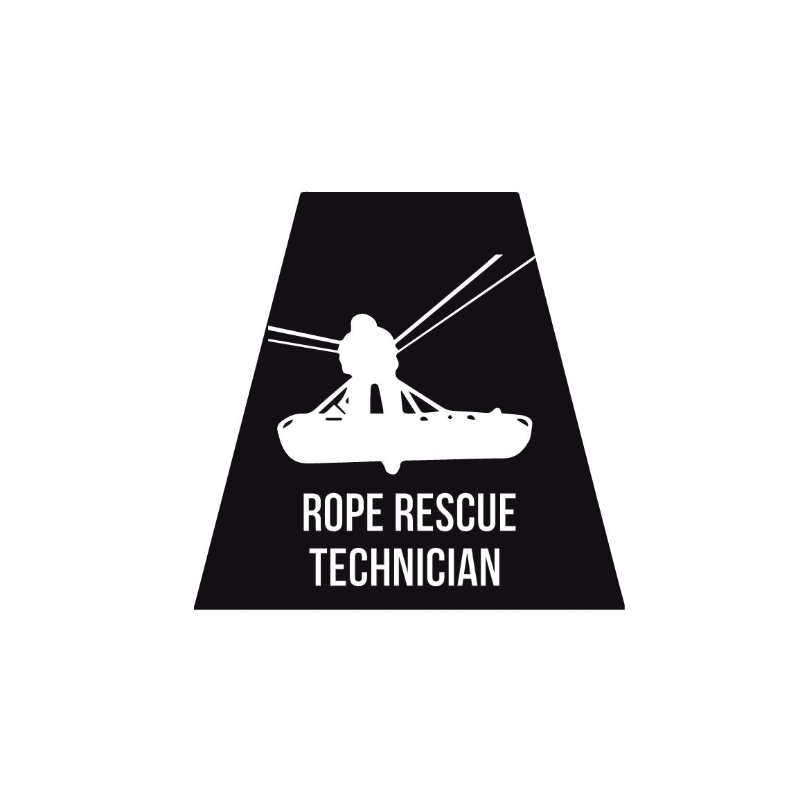 Technical Rescuer Sticker Rope Rescue Technician Reflective Helmet Tetrahedrons (Tets) Police ...