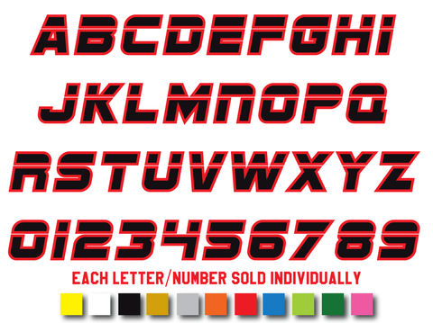 SF SPORTS NIGHT REFLECTIVE LETTERS & NUMBERS