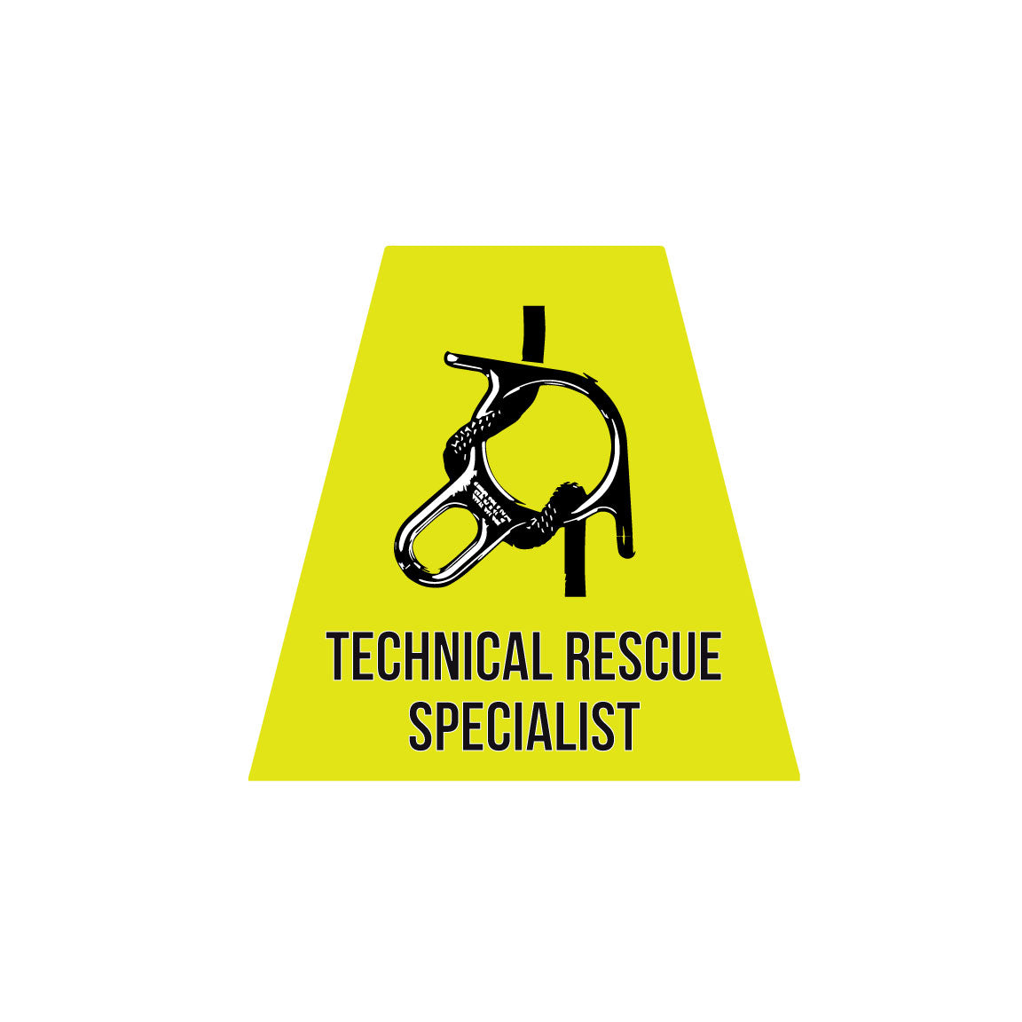 Technical Rescuer Sticker Technical Rescue Specialist Reflective Helmet Tetrahedron | DKE Decals ...