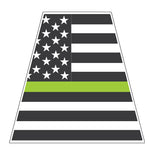THIN GREEN LINE AMERICAN FLAG REFLECTIVE HELMET (TET) TETRAHEDRON