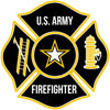 US ARMY FIREFIGHTER WINDOW DECAL