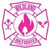 WILDLAND FIREFIGHTER MALTESE CROSS WINDOW DECAL
